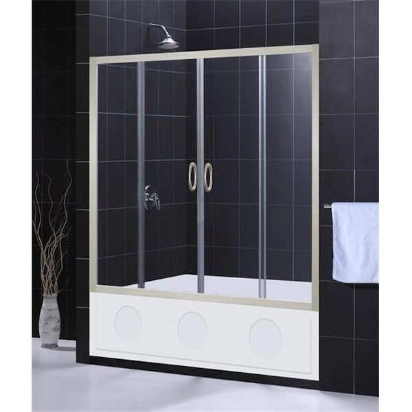 Dreamline DreamLine SHDR-1160586-04 Visions Bathtub Door - Brushed Nickel SHDR-1160586-04 - main